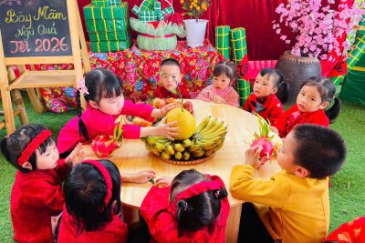 Các hoạt động của trẻ trong Chương trình Bé vui đón Tết năm 2026